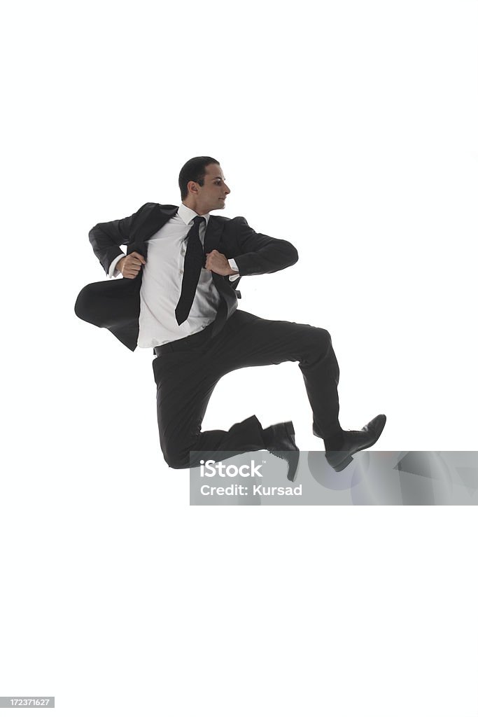 Bussinesman saut - Photo de Danser libre de droits