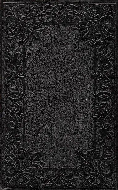 Photo of A black ornately embossed book cover