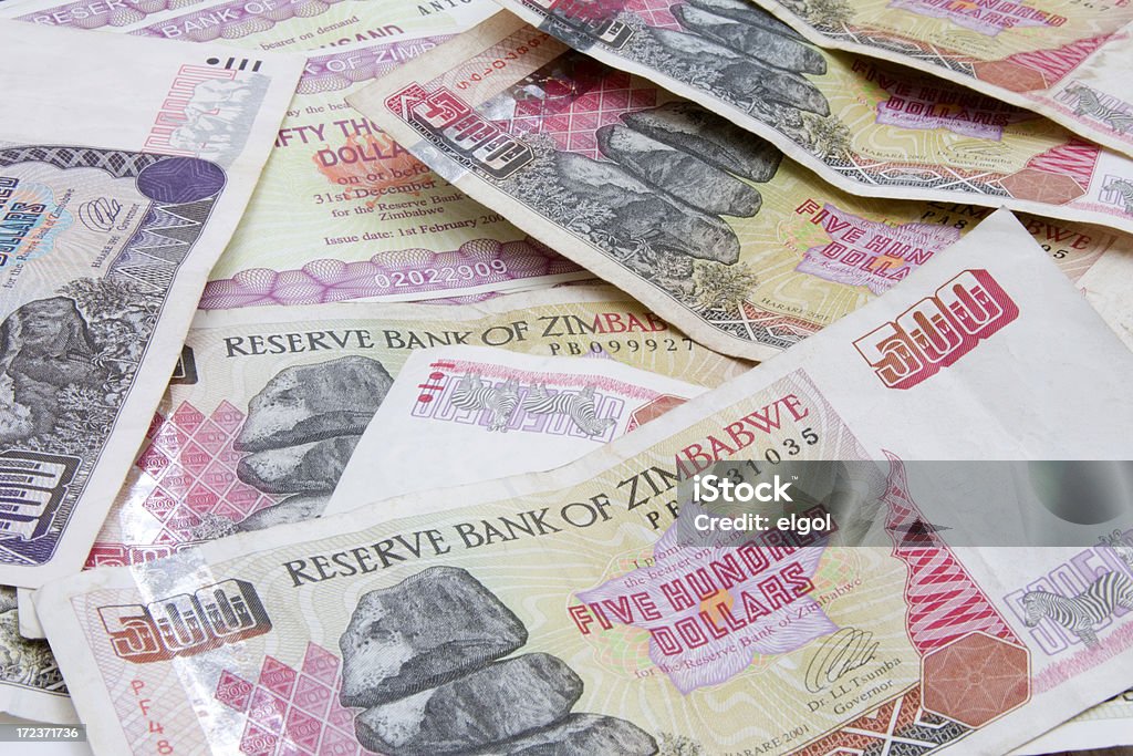 Dólar do Zimbabwe - Royalty-free Atividade bancária Foto de stock