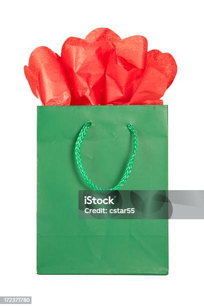 공유일 녹색 및 빨간색 크리스마스 선물 가방 시리즈 가방에 대한 스톡 사진 및 기타 이미지 - 가방, 공휴일, 구매