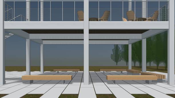 istock 3D illustration of building project 1723718086