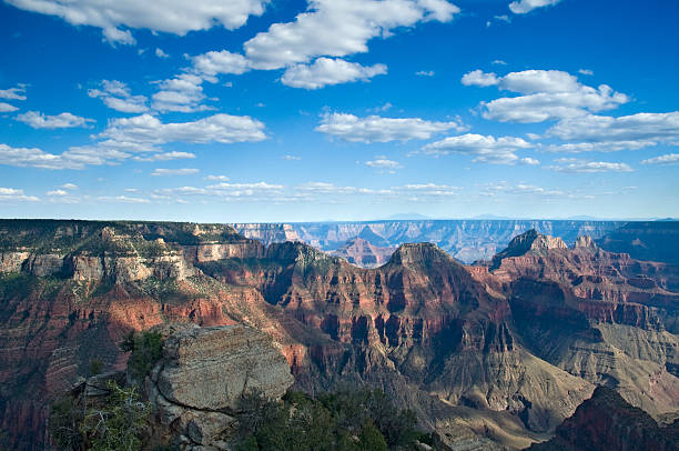 maestoso grand canyon - panoramic california mountain range southwest usa foto e immagini stock