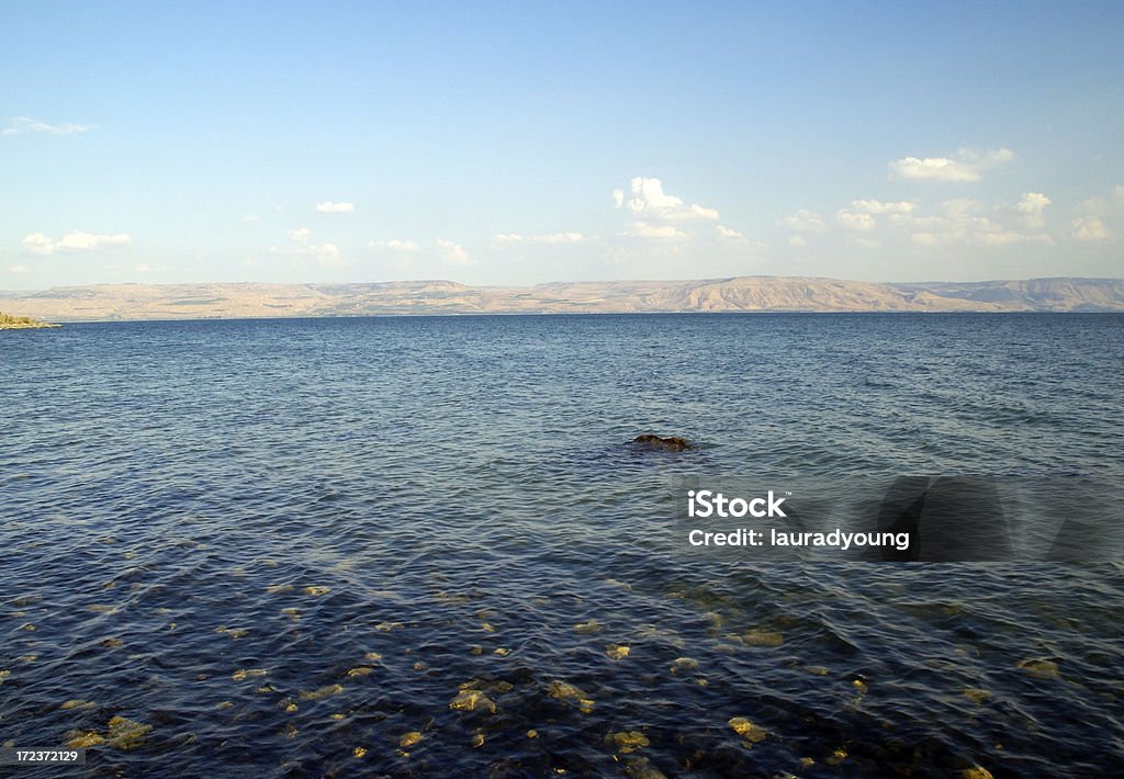 Sea of Galilee Israel and View to Golan Heights "The Sea of Galilee, Israel, with a view of the Golan Heights and Syria in the distance." Asia Stock Photo