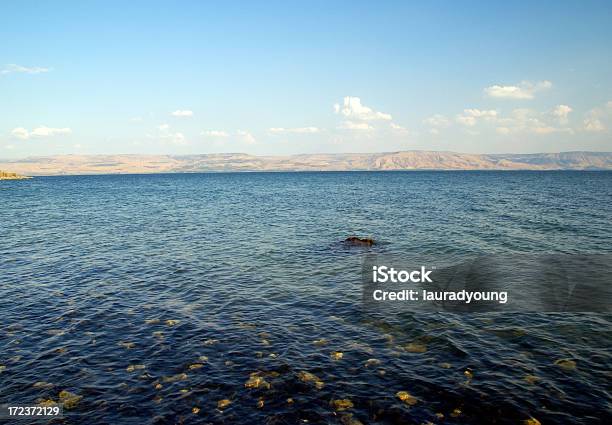 Sea Of Galilee Israel And View To Golan Heights Stock Photo - Download Image Now - Asia, Beauty In Nature, Blue