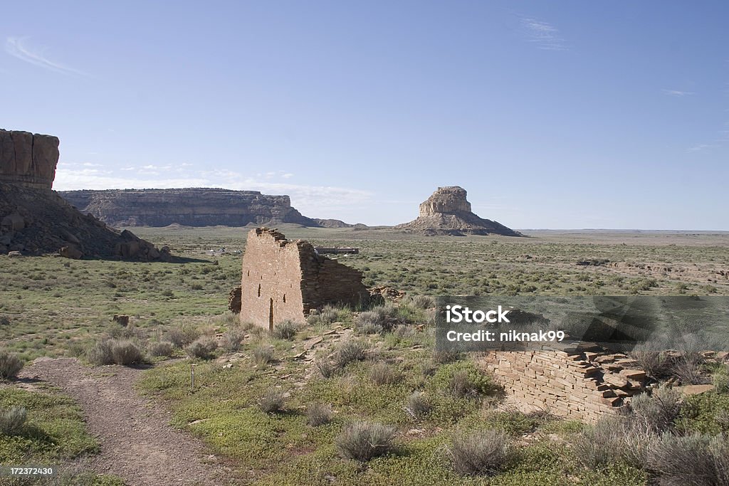 scene at Chaco Canyon New Mexico Stock Photo