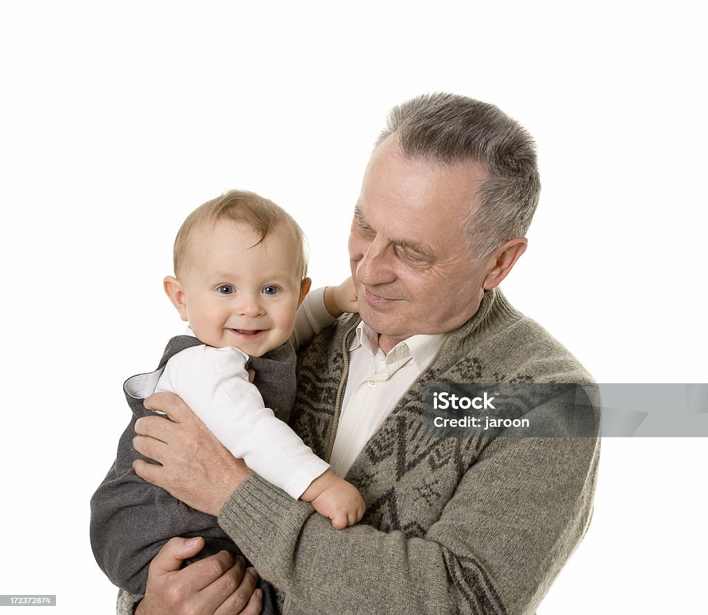 Abuelo y a su nieto - Foto de stock de Bebé libre de derechos