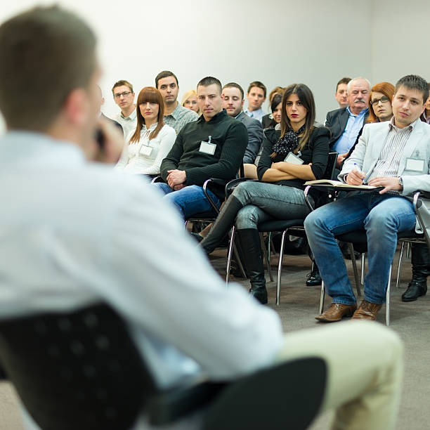 istock Young Manager answering the questions 172373107