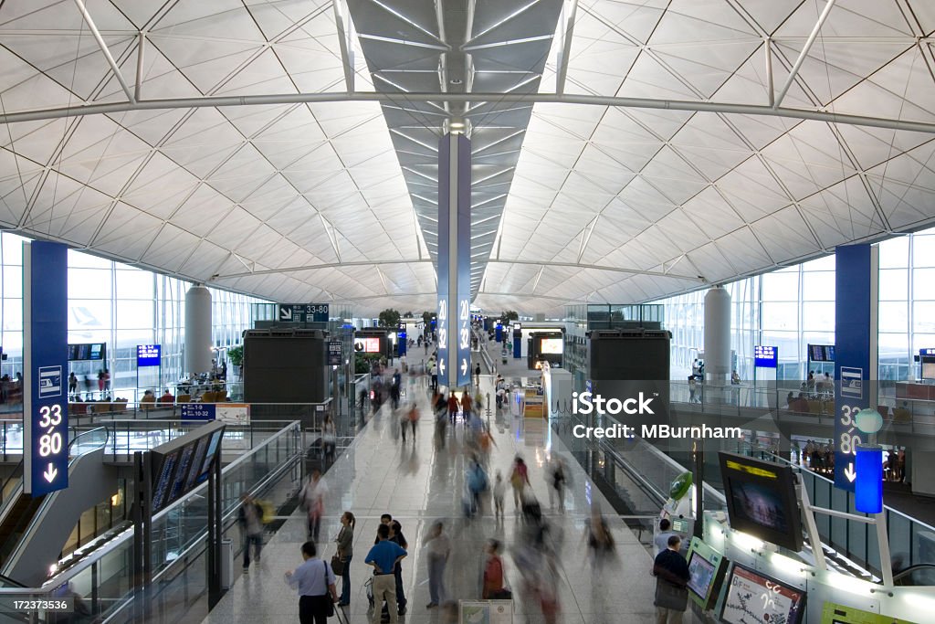 Terminal principal de Hong Kong - Foto de stock de Aeropuerto Internacional de Hong Kong libre de derechos