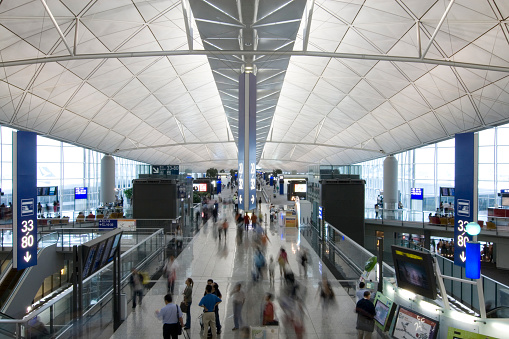 Hong Kong airport, Base of the main Y design terrminal.  