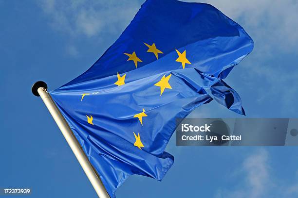 Europäische Union Fahne 1 Stockfoto und mehr Bilder von Abmachung - Abmachung, Blau, Einheitlichkeit