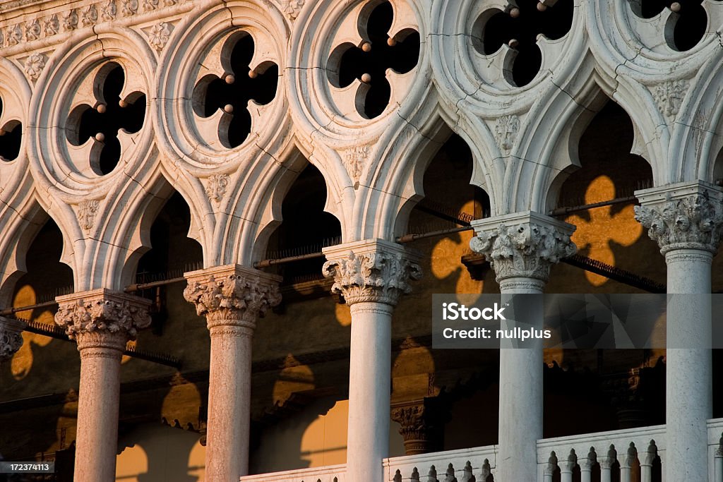 ducal palace detail detail of the doges palace in venice Architecture Stock Photo