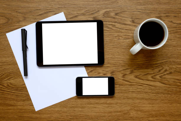 istock Tablet pc and smart phone on office desk 172374166