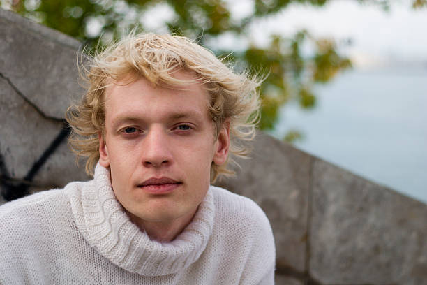 istock Young handsome blond man portrait 172374267
