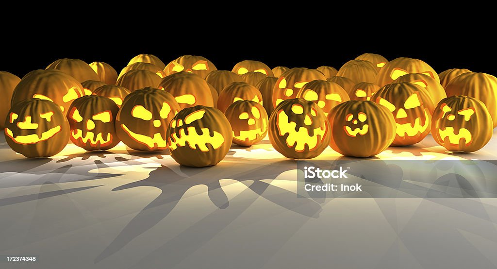 Halloween Kürbisse - Lizenzfrei Bizarr Stock-Foto