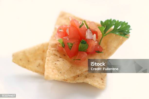 Chips And Salsa Stock Photo - Download Image Now - Appetizer, Cut Out, Extreme Close-Up