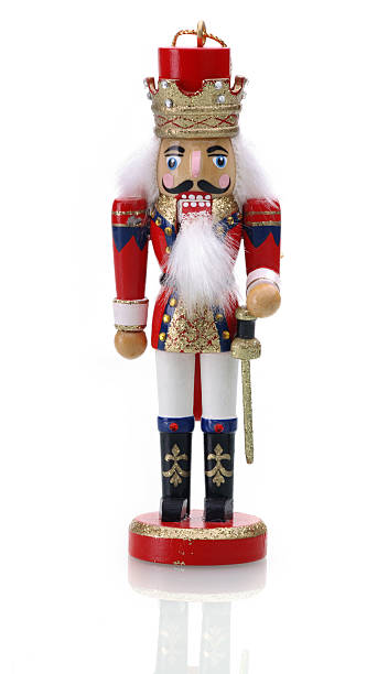 istock Christmas ornament Toy soldier isolated on white 172374990