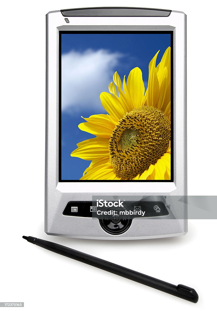 PDA, GPS (클리핑 경로가), 흰색 바탕에 흰색 배경 - 로열티 프리 0명 스톡 사진