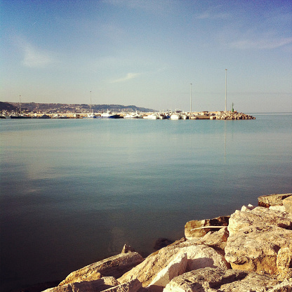 Harbor in San Benedetto del Tronto - Italy. Image taken with a mobile phone.