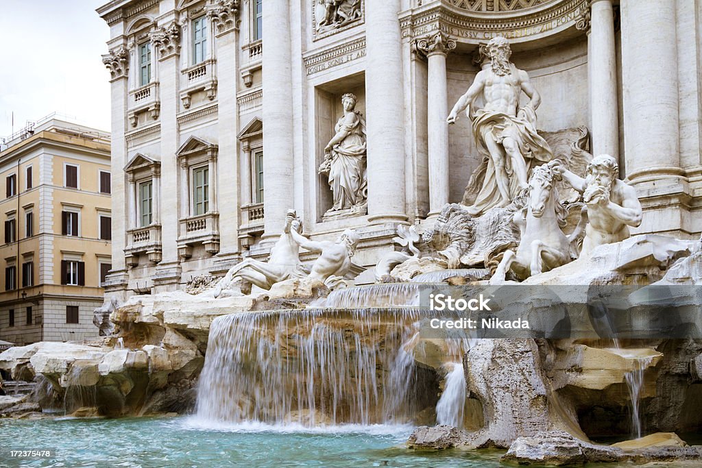 Fontaine de Trevi à Rome - Photo de Architecture libre de droits