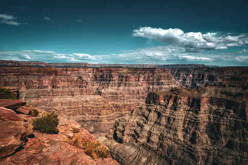 The Grand Canyon is a steep-sided canyon carved by the Colorado River in Arizona, United States.