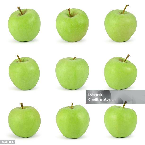 Nine Apples Xxl Stock Photo - Download Image Now - Apple - Fruit, Clipping Path, Cut Out