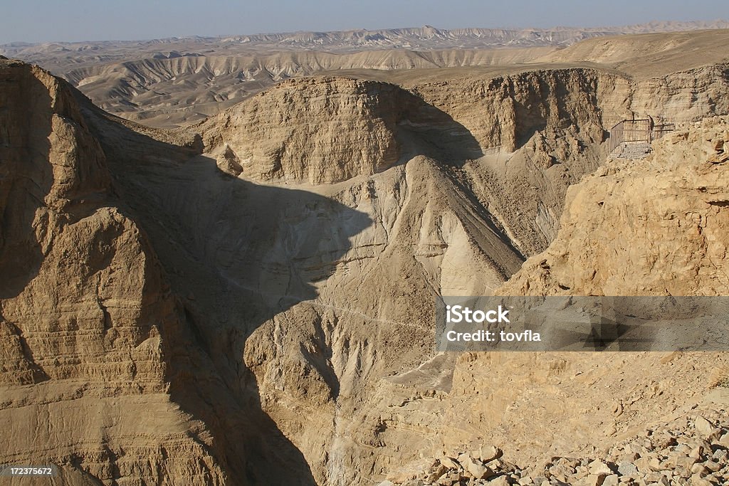 Masada vista - Foto stock royalty-free di Ambientazione esterna