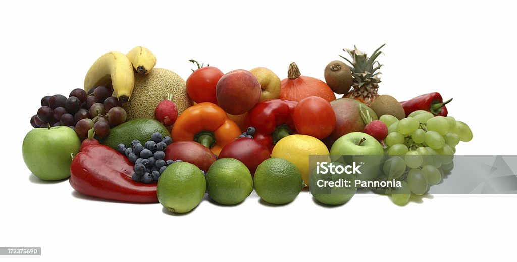 Frutas e produtos hortícolas - Royalty-free Alimentação Saudável Foto de stock