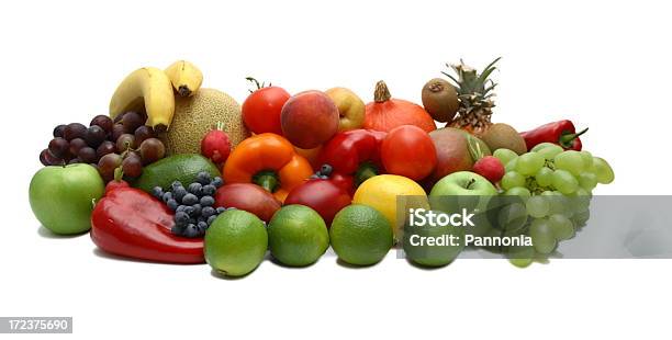 Frutas E Produtos Hortícolas - Fotografias de stock e mais imagens de Alimentação Saudável - Alimentação Saudável, Amarelo, Ananás