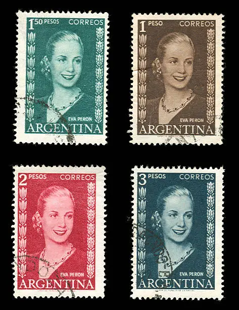 Eva Peron Postage Stamp