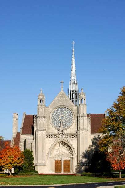 istock Beautiful Stone Church 172375975