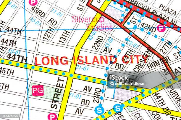 Карта Лонгайлендсити — стоковые фотографии и другие картинки Карта - Карта, Лонг-Айленд, Лонг Айленд Сити