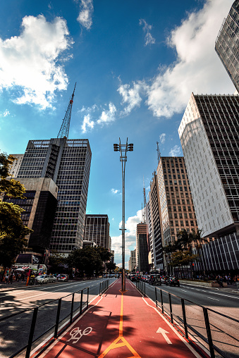Paulista Avenue (Avenida Paulista in Portuguese) is one of the most important avenues in São Paulo, Brazil. The headquarters of many financial and cultural institutions are located on Paulista Avenue. As a symbol of the center of economic and political power of São Paulo, it has been the focal point of numerous political protests beginning in 1929 and continuing into the 21st century.