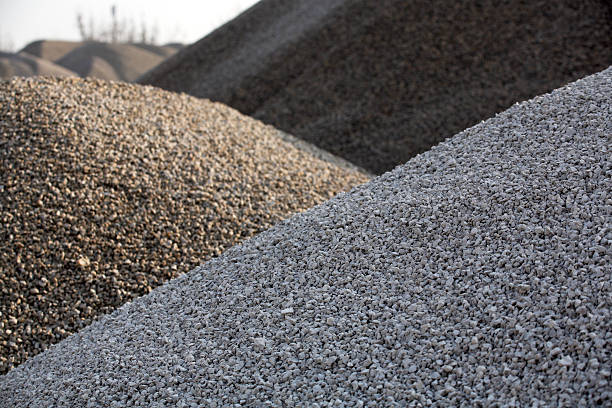 gravel hills abstract photo of gravel hills gravel mound stock pictures, royalty-free photos & images