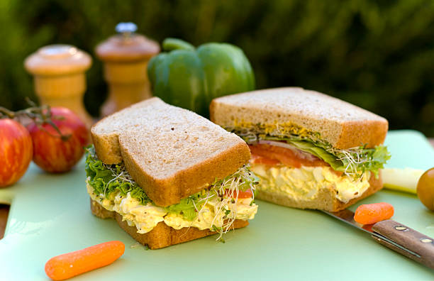istock Egg Salad Sandwich Picnic Lunch Prepared with Hard Boiled Eggs 172377121