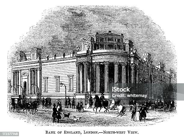 Банк Англии В 1863 Г — стоковая векторная графика и другие изображения на тему 1860-1869