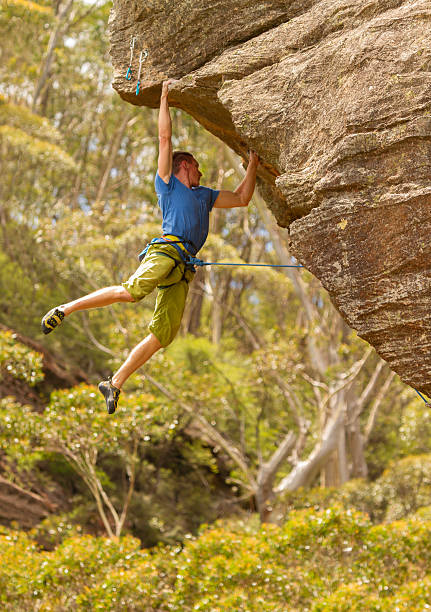 Male Rockclimber stock photo