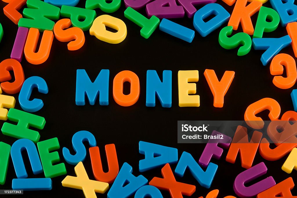 Dinheiro - Royalty-free Alfabeto Foto de stock