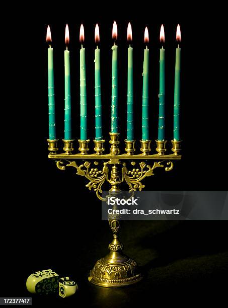 Menorah Stock Photo - Download Image Now - Activity, Burning, Candle