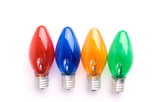 istock Colorful Christmas lights. 172377568