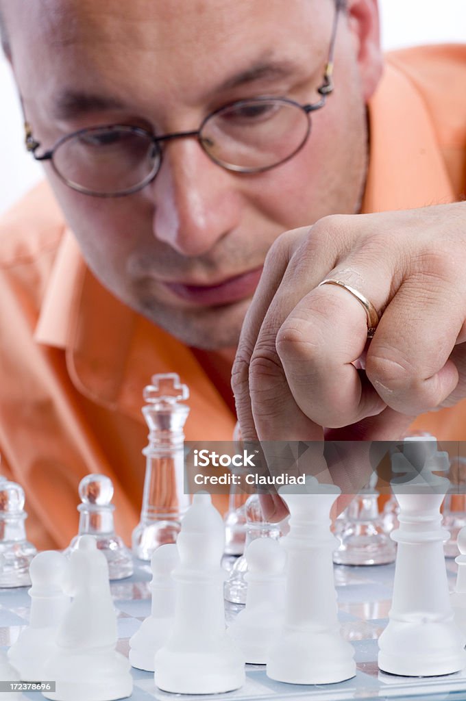 Jogador de xadrez - Foto de stock de 35-39 Anos royalty-free