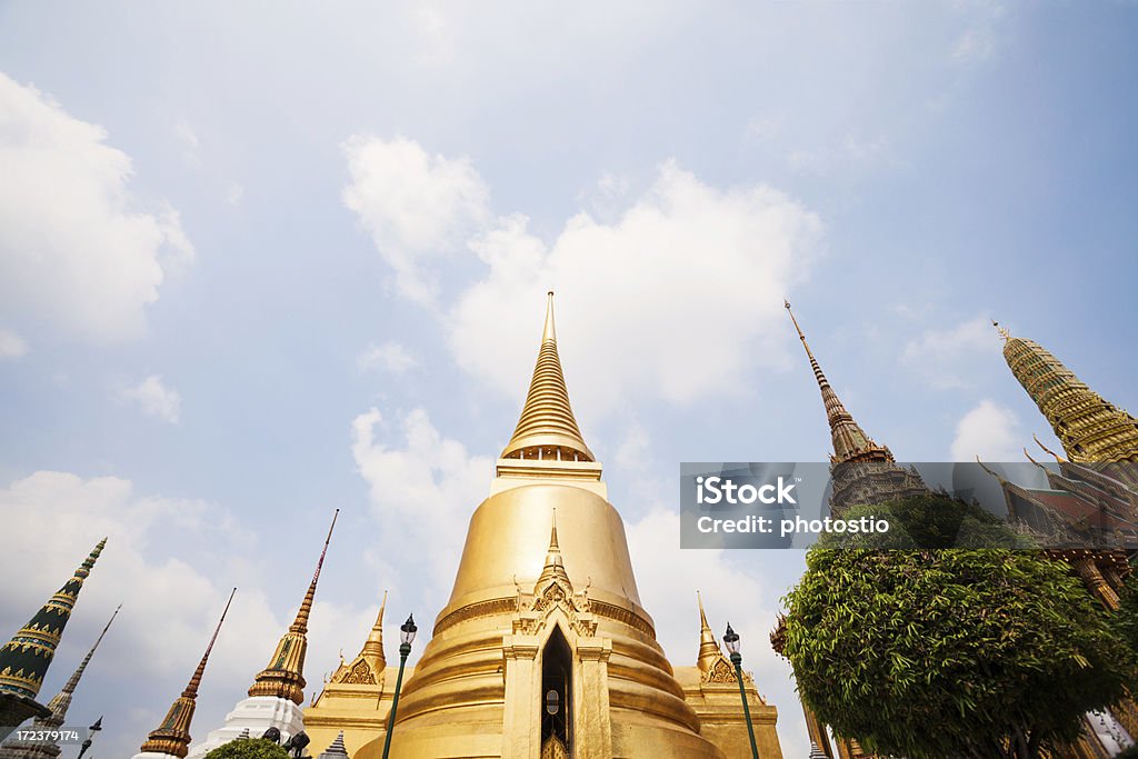 Stupa in Bangkok grand palace - Lizenzfrei Architektonisches Detail Stock-Foto