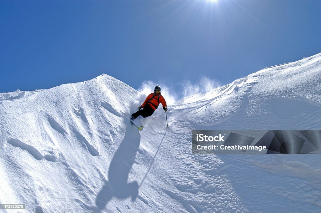 Azione di neve fresca - Foto stock royalty-free di Acrobazia