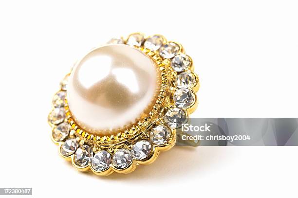 Diamanten Und Perlen Stockfoto und mehr Bilder von Brosche - Brosche, Gold - Edelmetall, Goldfarbig