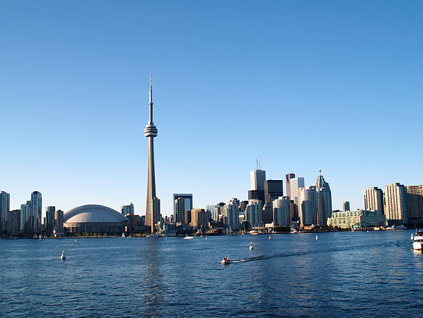 istock Panoramic view of Toronto skyline from lake Ontario 172380716