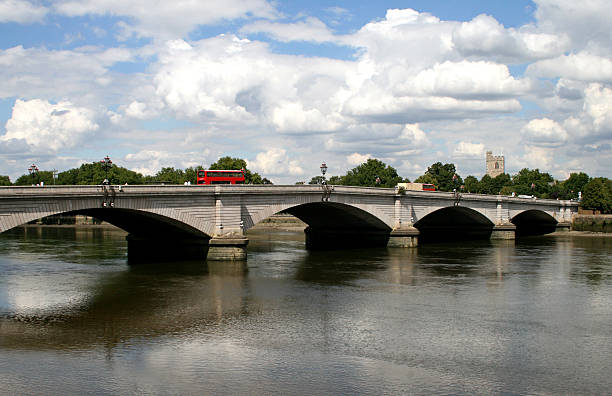 Clouds over Putney Bridge in London