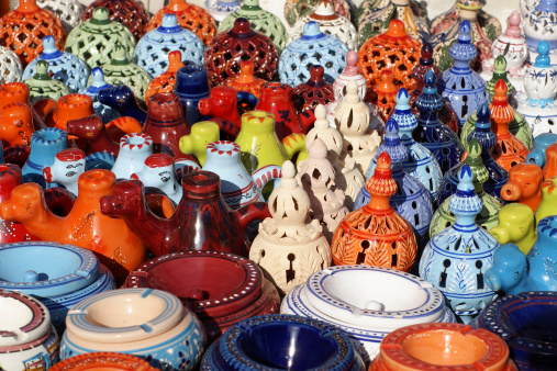 Pottery on the market.My other similar images