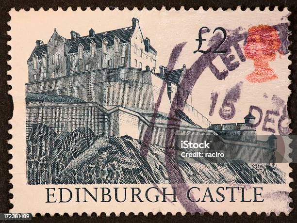Castelo De Edimburgo Carimbo - Fotografias de stock e mais imagens de Castelo de Edimburgo - Castelo de Edimburgo, Primeiro plano, Antigo