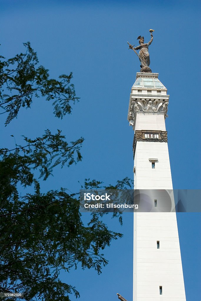 Soldado do estado e Monumento de marinheiro - Foto de stock de Indianápolis royalty-free