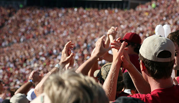 дикая фанаты на спортивные мероприятия - sport crowd fan stadium стоковые фото и изображения