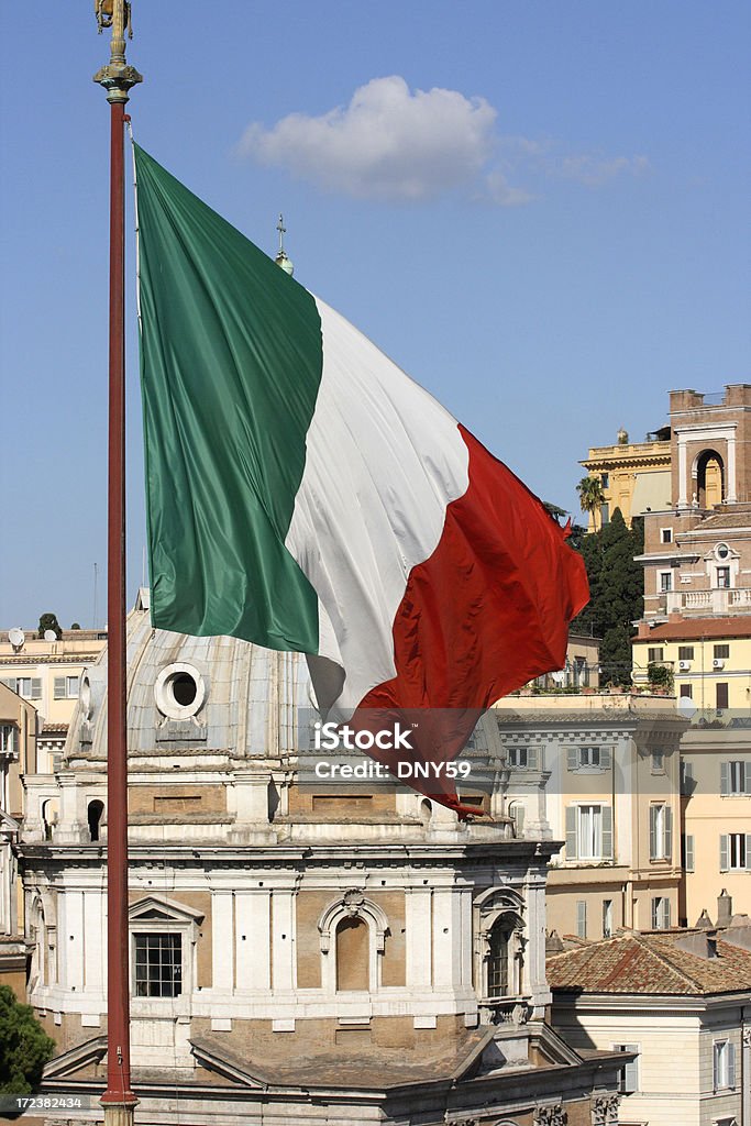 Bandera italiana - Foto de stock de Bandera libre de derechos